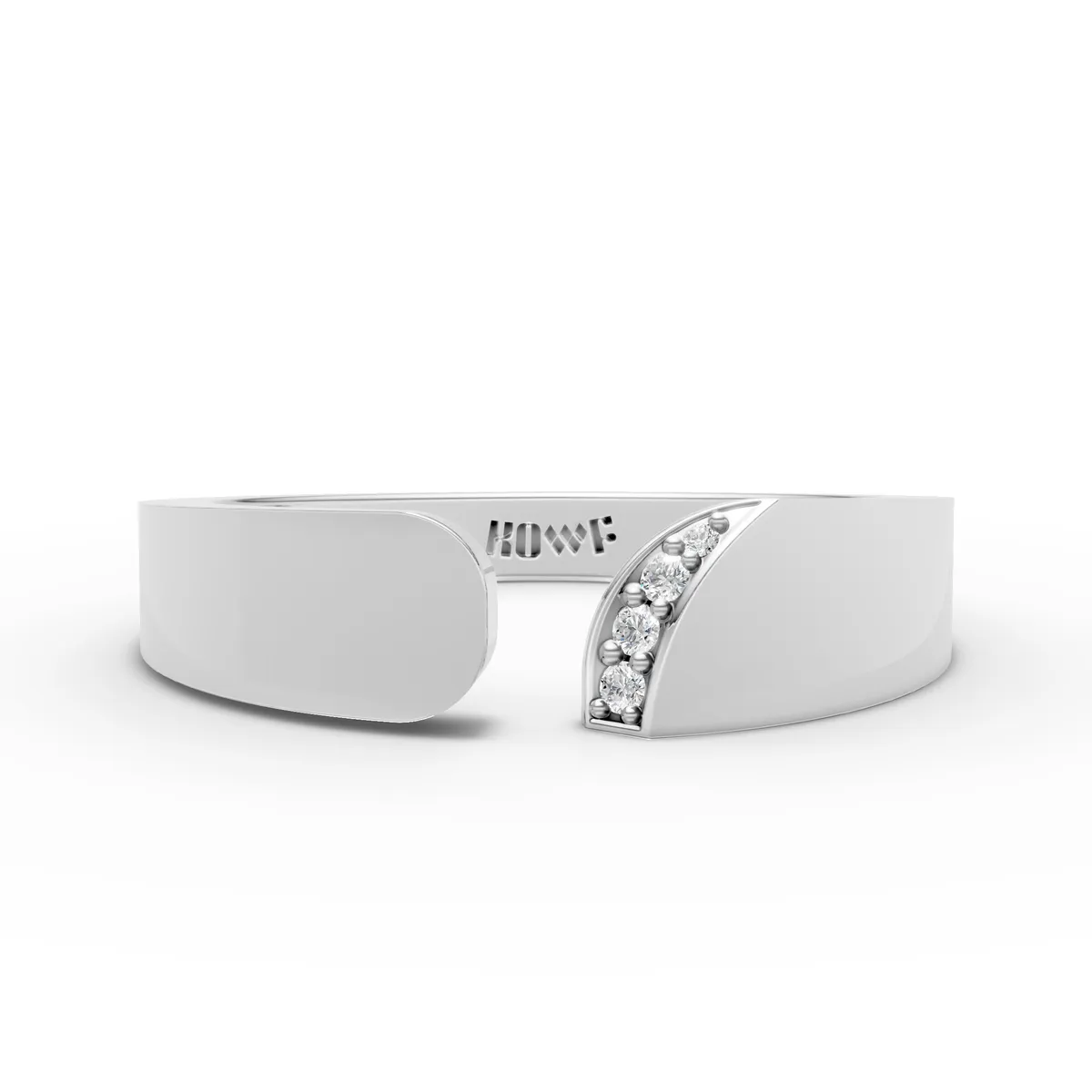 Open End Diamond Accent Ring